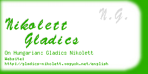 nikolett gladics business card